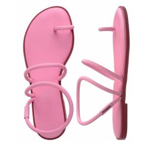 Havaianas Women's Una Pitanga Sandal Pink Glow Size 8 $78